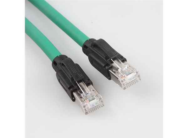 工業以太網線纜德式水晶頭安川電機M3通訊線CAT6雙絞屏蔽高（gāo）柔網線（xiàn）