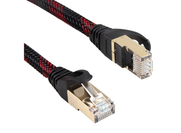 七類SFTP純銅網絡跳線帶外編織（zhī）網