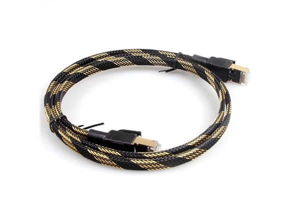 七類SFTP扁平純銅網（wǎng）絡跳線（xiàn）帶（dài）外編織網-副本