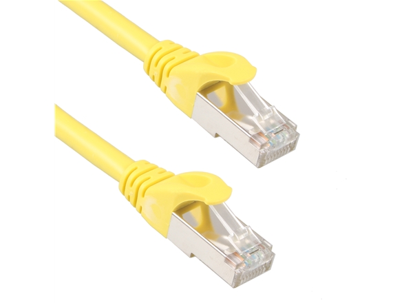 七類（lèi）SFTP銅包鋁網絡跳線彩色黃色（sè）