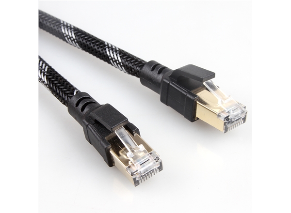 八類SFTP純銅雙（shuāng）屏蔽網線帶編織（zhī）網-網線廠家（jiā）