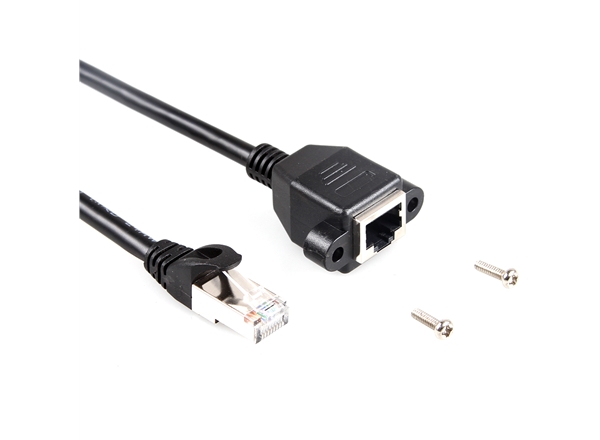 超六類屏蔽純銅網絡延長線帶耳朵固（gù）定孔