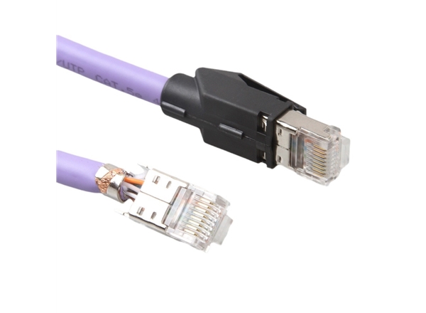 工業（yè）網線超五類（lèi）超高（gāo）柔組裝德式（shì）水晶（jīng）頭