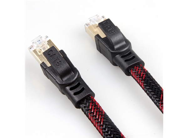 八類SFTP純銅扁平網線（xiàn）帶外編網（wǎng）